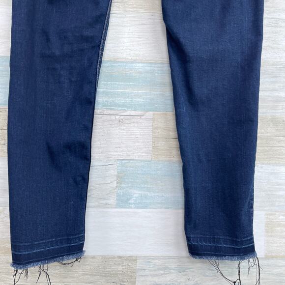 7 For All Mankind B(air) Stretch Skinny Ankle Jeans Dark Wash Mid Rise Womens 25 - Picture 5 of 9